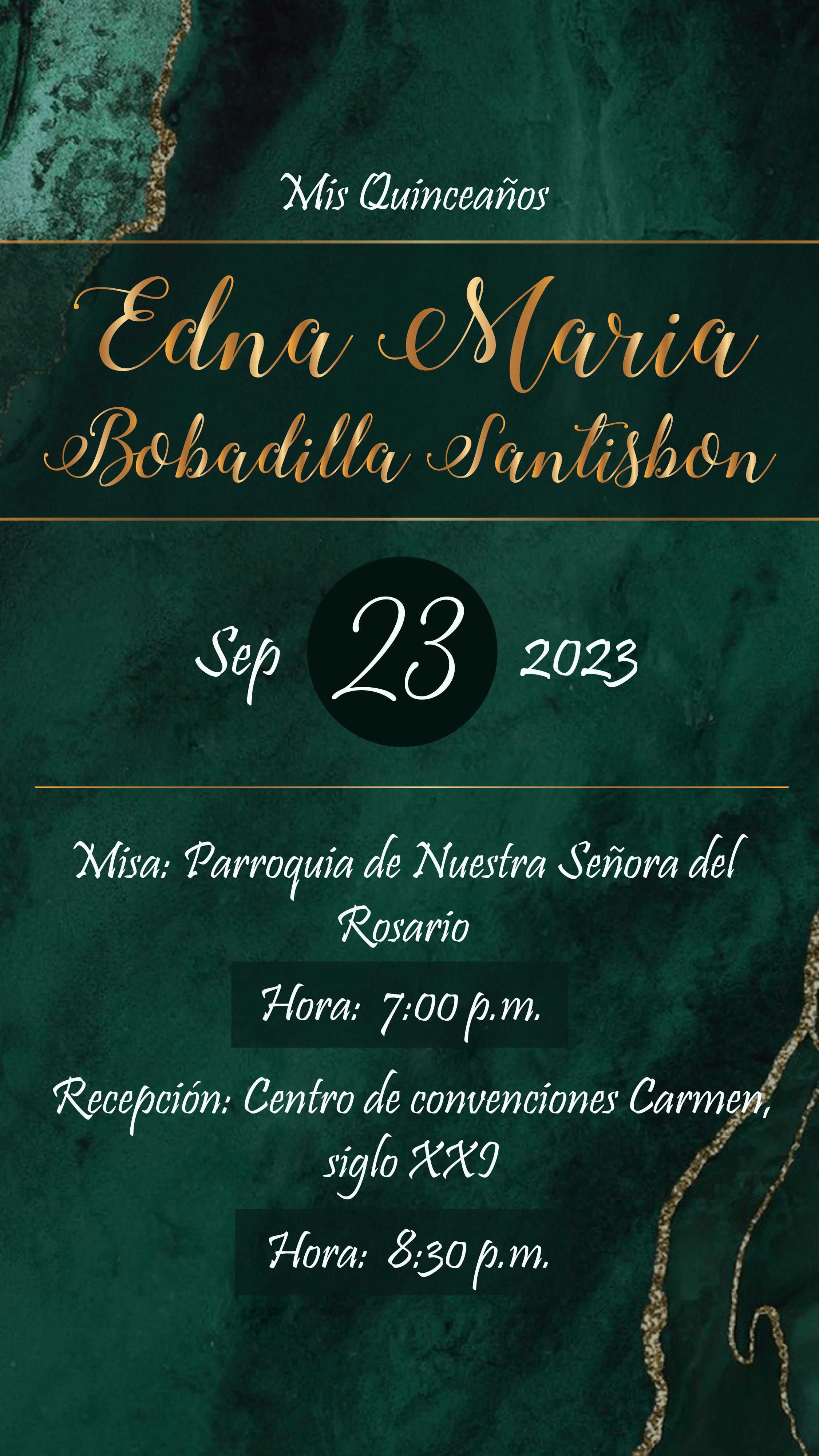 invitación Edna XV